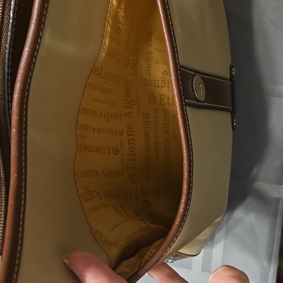 Etienne Aigner EUC Linen Canvas Medium Purse - Picture 12 of 12